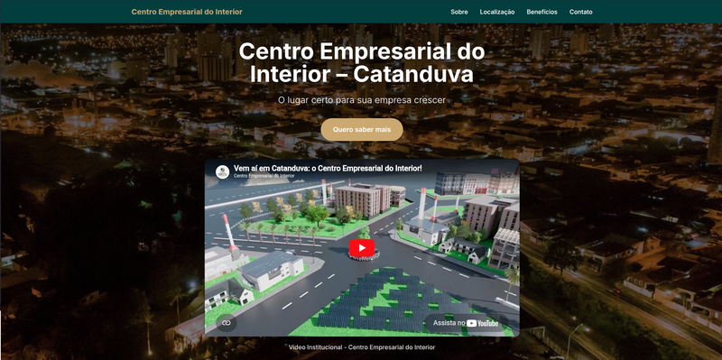 Landing Centro Empresarial do Interior — Catanduva